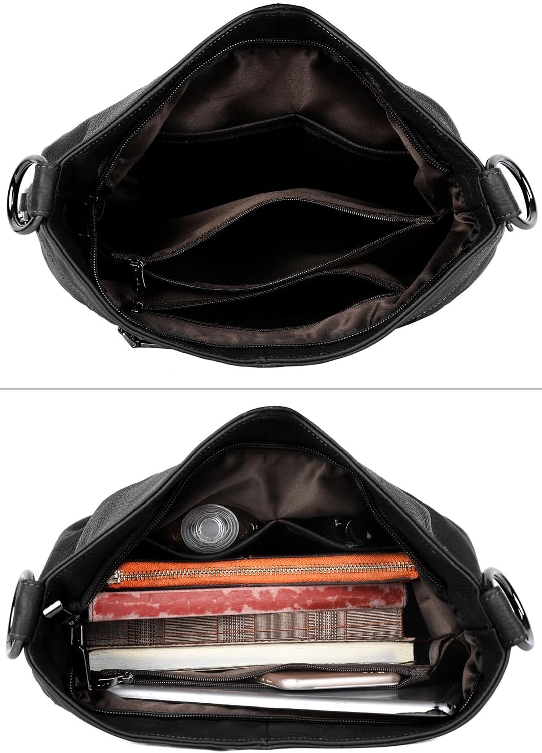 Leather shoulder bag, fashionable Hobo handbag, wallet, crossbody bag for women