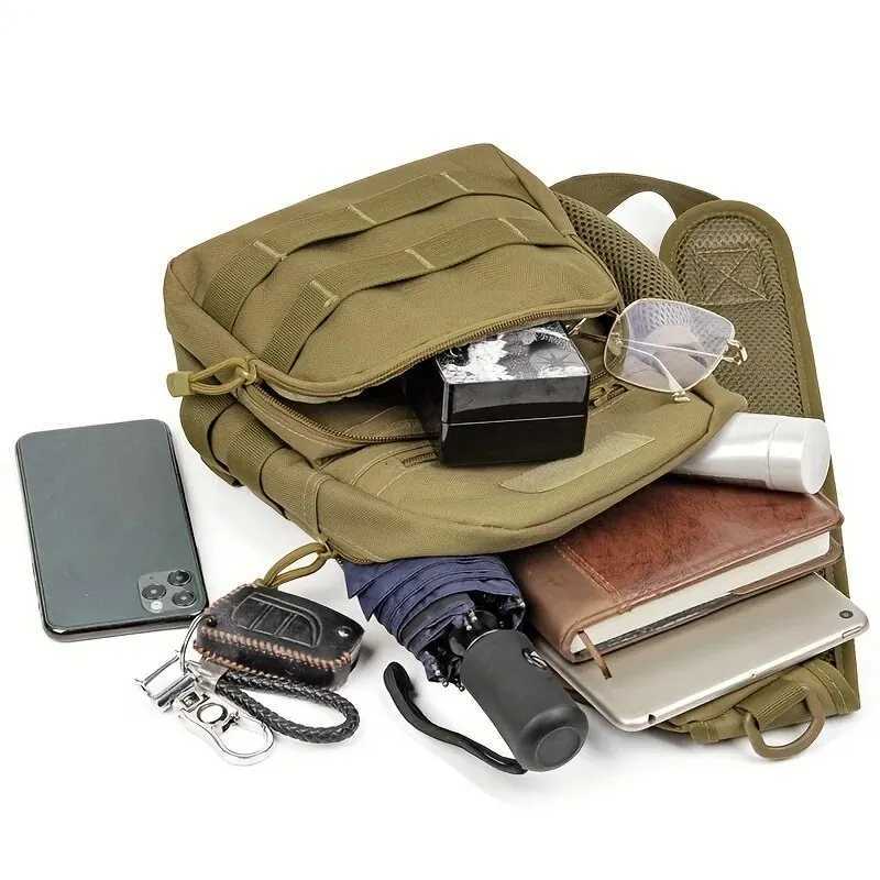 Military Shoulder Bag Trekking Chest Sling Bag Backpack For Hiking Outdoor Camping FishingT251126