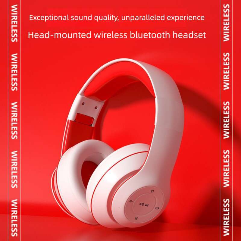 Famous Brand Cross Border Hot Selling College Style Head Mounted Wireless Bluetooth Headset Low Latency Gaming Call Online Class Heavy Bass Earphone