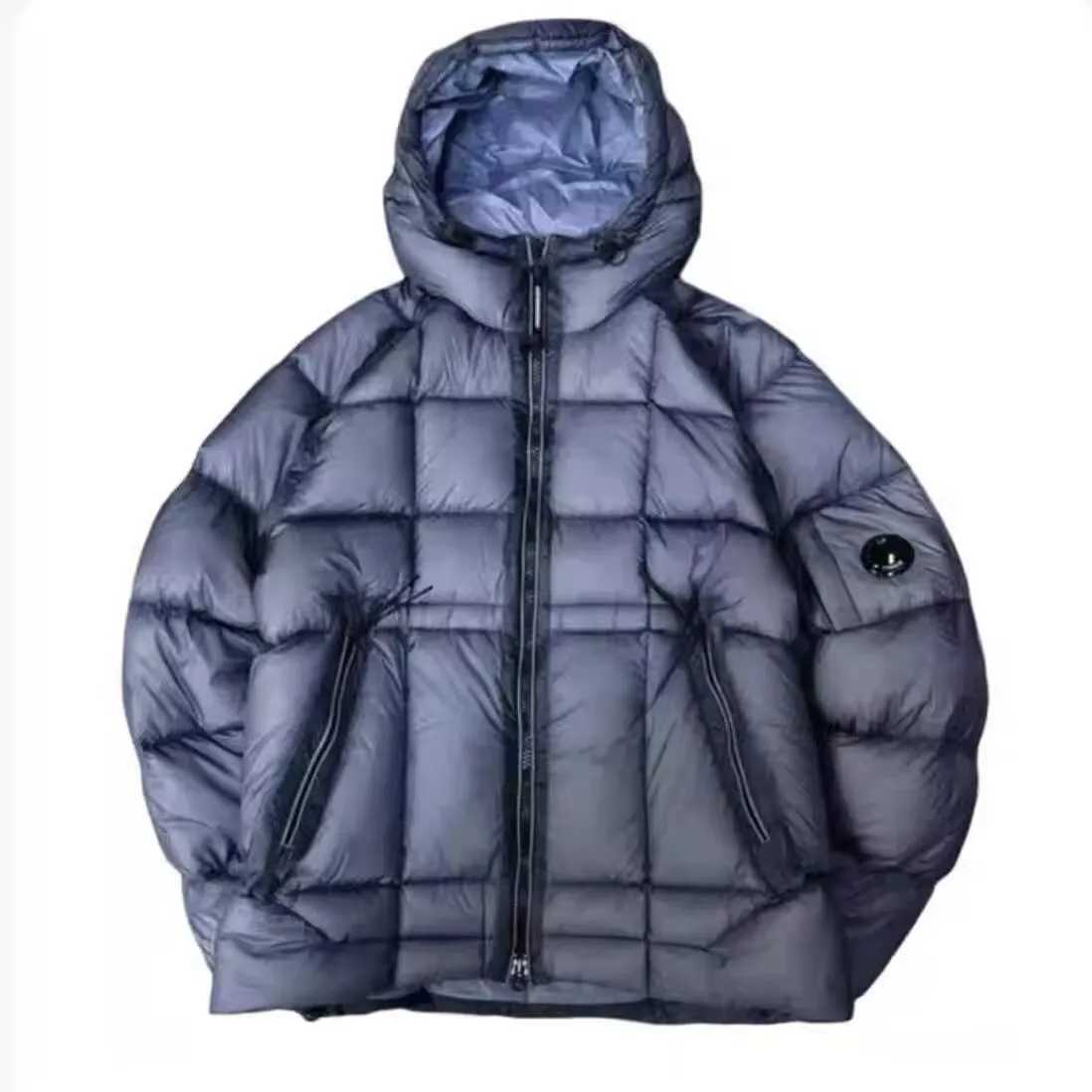 Fashion Outdoor Function Embroidery Goggles Warmth down Jaet Hooded Coat Couple Cotton Flannel Lined Stand Fit Long Sve Coat Y251125