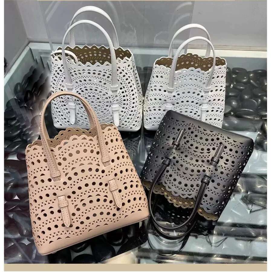 Hollow Out Tote Brand Design Designer High Quality Shoulder Handbags For Women 2025 Fashion Large Capacity Bucket Bag