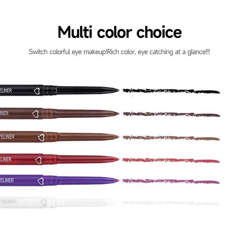 Lying Silkworm Eyeliner Gel Pen Smooth Long Lasting Matte Eyeliner Waterproof Eye Liner Gel Pencil Quick Dry MakeupT251126