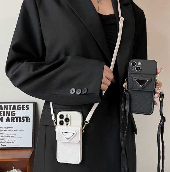 Luxury Crossbody Zero Wallet Phone Case for 17/16/14/15/xsmax Full Coverage Card Holder with 8 Precise Holes C251126