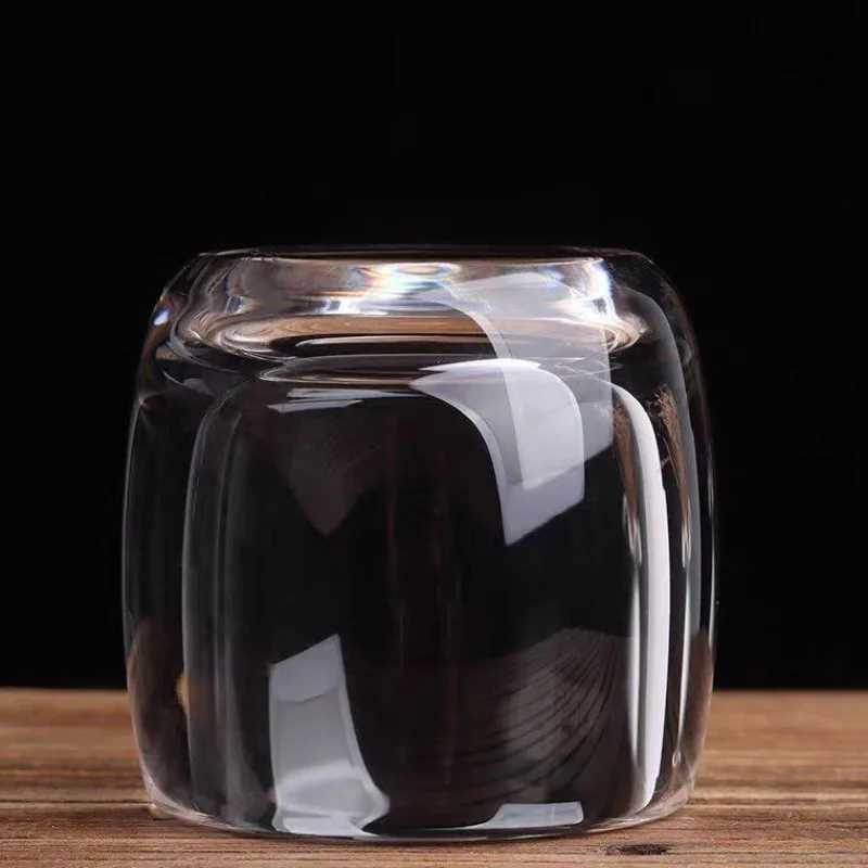 80ml Crystal Glass Tea Cup Thickened Wine Cup Transparent Master Cup Wholesale Cups Single Tea Set Glass Cups Gifts for Wedding C251126