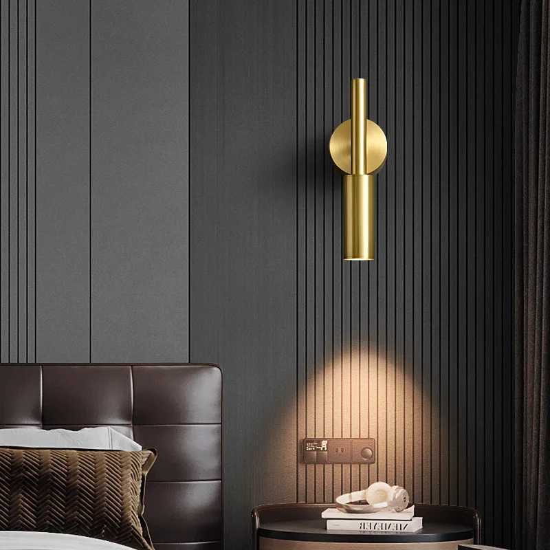 Retro Style Nordic Rotatable Wall Lamps Metal Material LED COB Lightings Sconce Bedroom Decoration Hotel Bedside Reading Lustres M251126