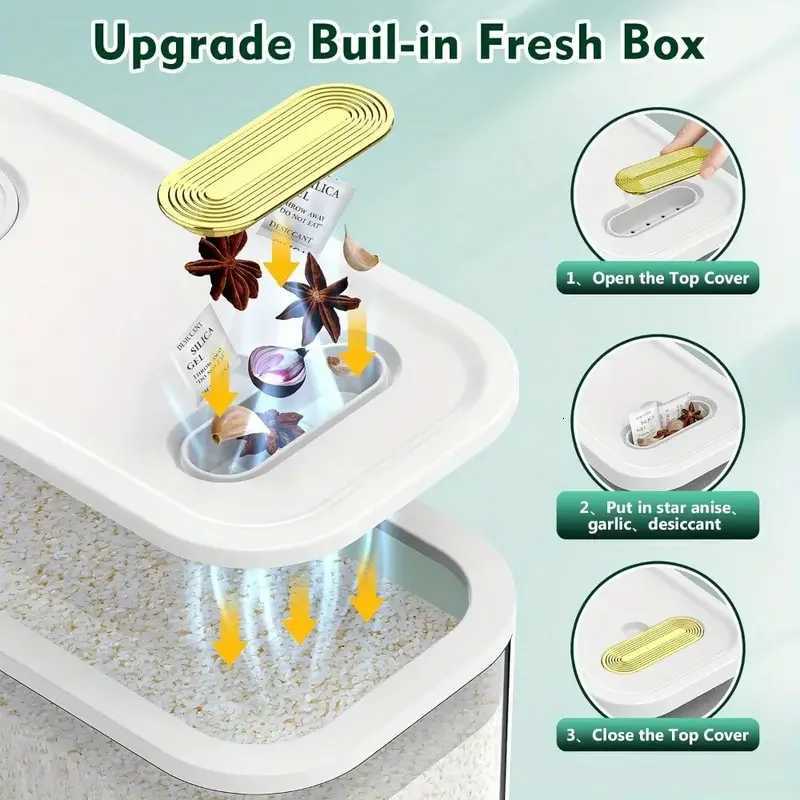 1102LB 2205LB metering distributor large dry food storage container food distributor for kitchen organization and food stora Y251126