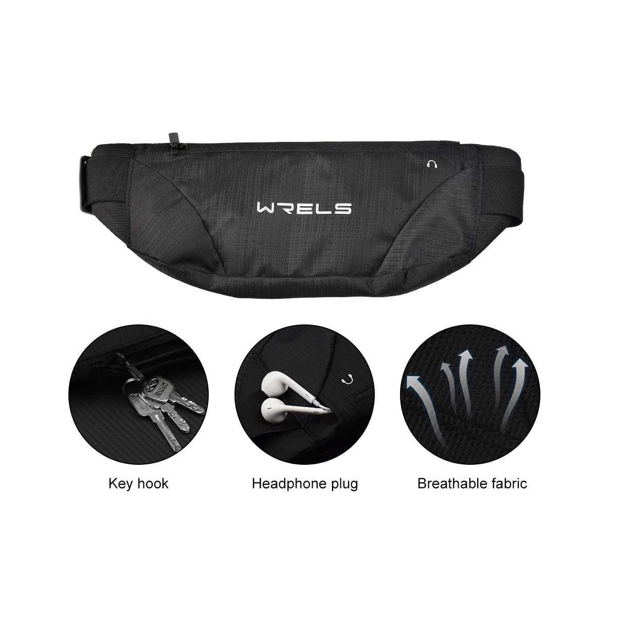 Outdoor Running Fitness Waist Bag Ultra-thin Mobile Phone Elastic Sports Waterproof Close-fitting Mobile Phone Bag WaterproofT251126