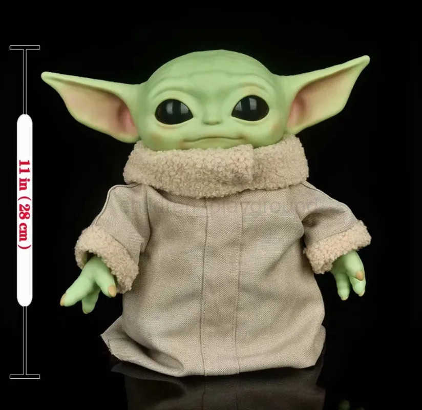 Disney 17-28cm Movies Star Wars 28cm Baby Yoda Action Figure Toy Model Dolls Toys Kids Birthday Gifts H251126