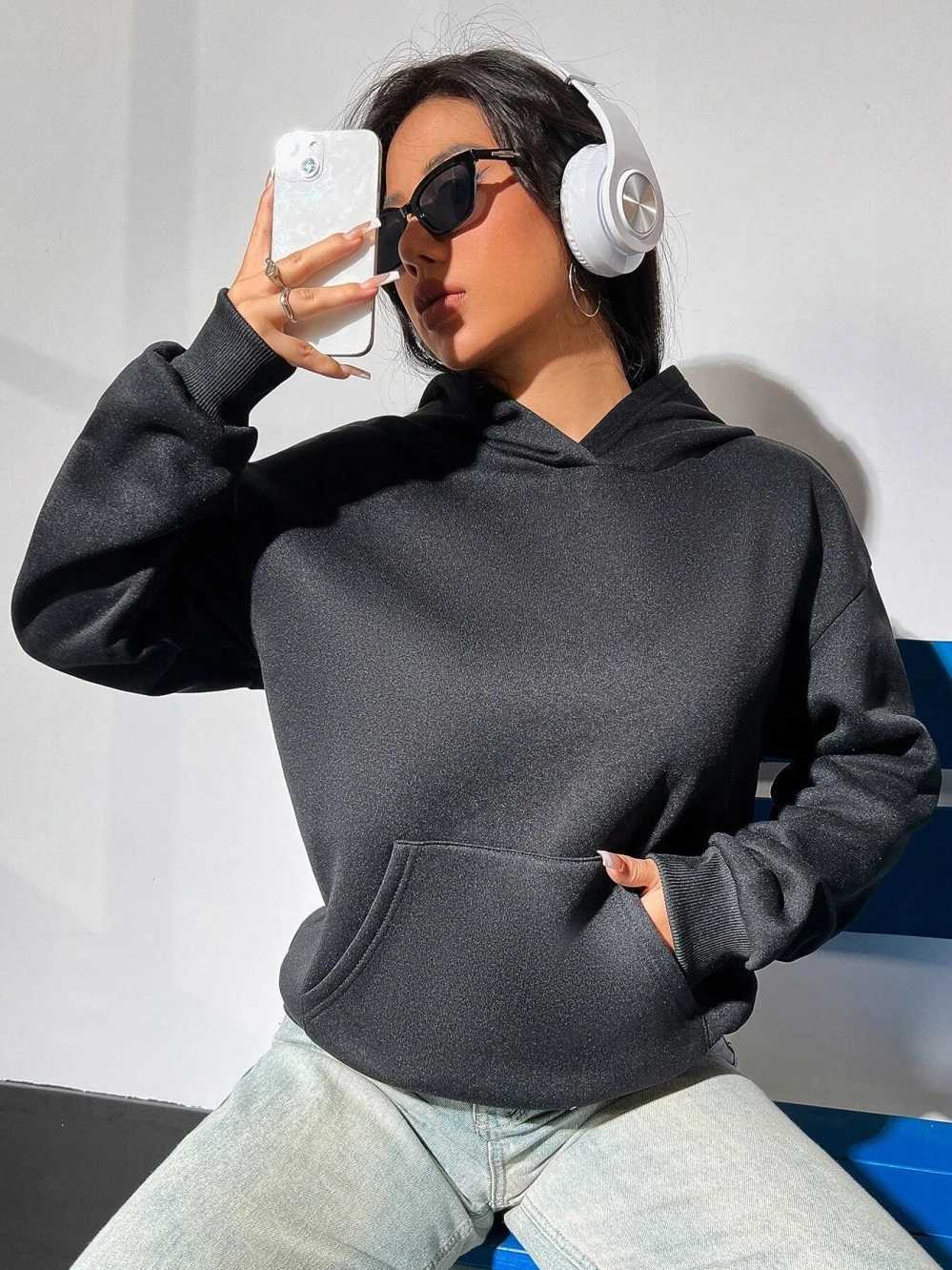 Spread Wings On The Back Graphic Print Woman Hoodie Hip Hop Soft Hoody Fashion Warm Loose Sweatshirt Autumn Fleece Sportswears J251136