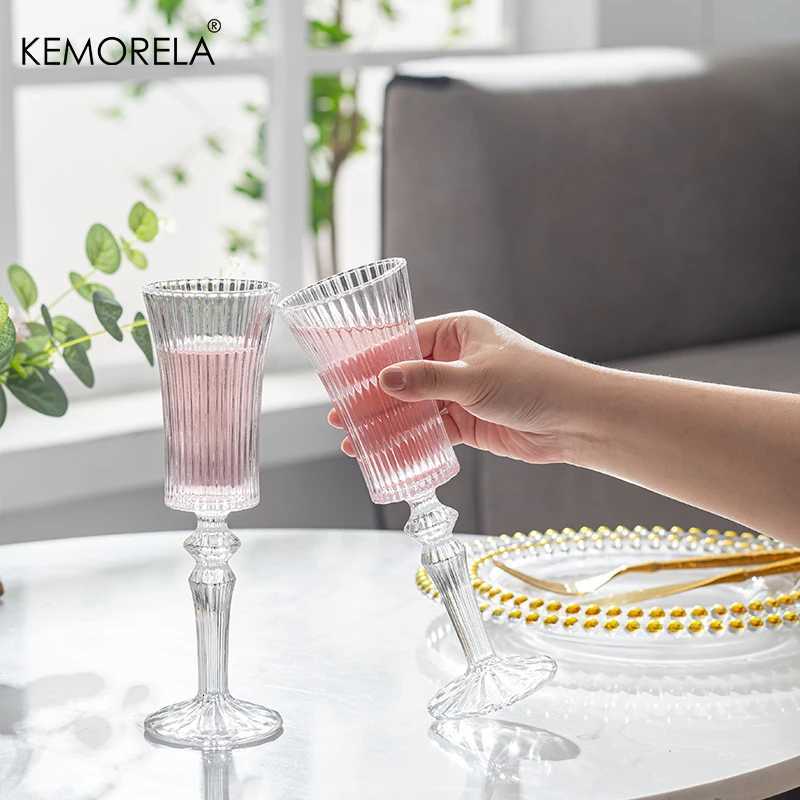 Creativity Transparent Cocktail Goblet Wine Champagne Decorative Party Bar Water Juice Wine Glass Goblet 150ML Coffee Milk Cup C251126