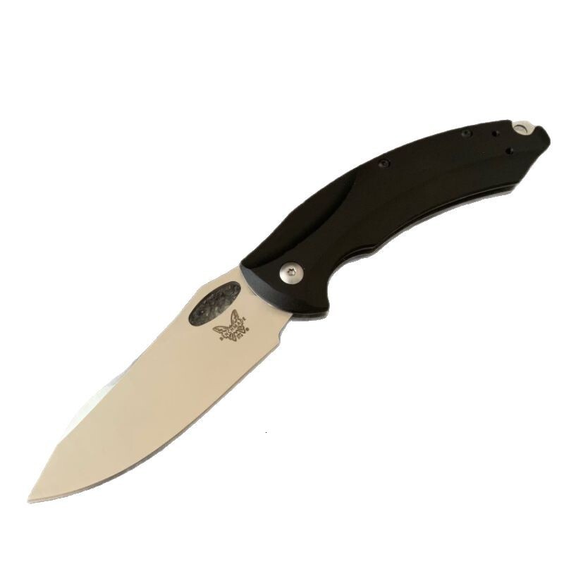 BM 818 Black Stainless Steel D2 Folding Knife with T6 Aluminum Handle - Daily Self-Defense Survival EDC Escape Tool Men's Gifts