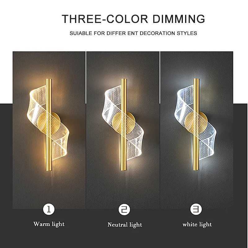 Nordic LED Wall Lamp Indoor Lighting For Bedroom Bedside Parlor Background Wall Light Modern Indoor Decoration Sconces M251126