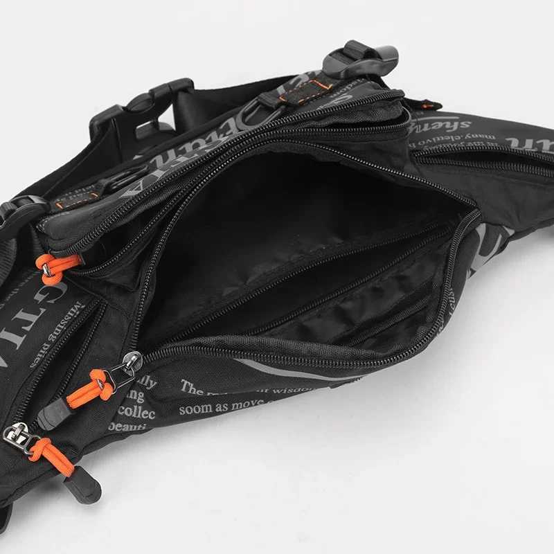 Mens Waterproof Nylon Waist Pack - Lightweight Running Belt Bag for Travel Sports Outdoor ActivitiesT251126