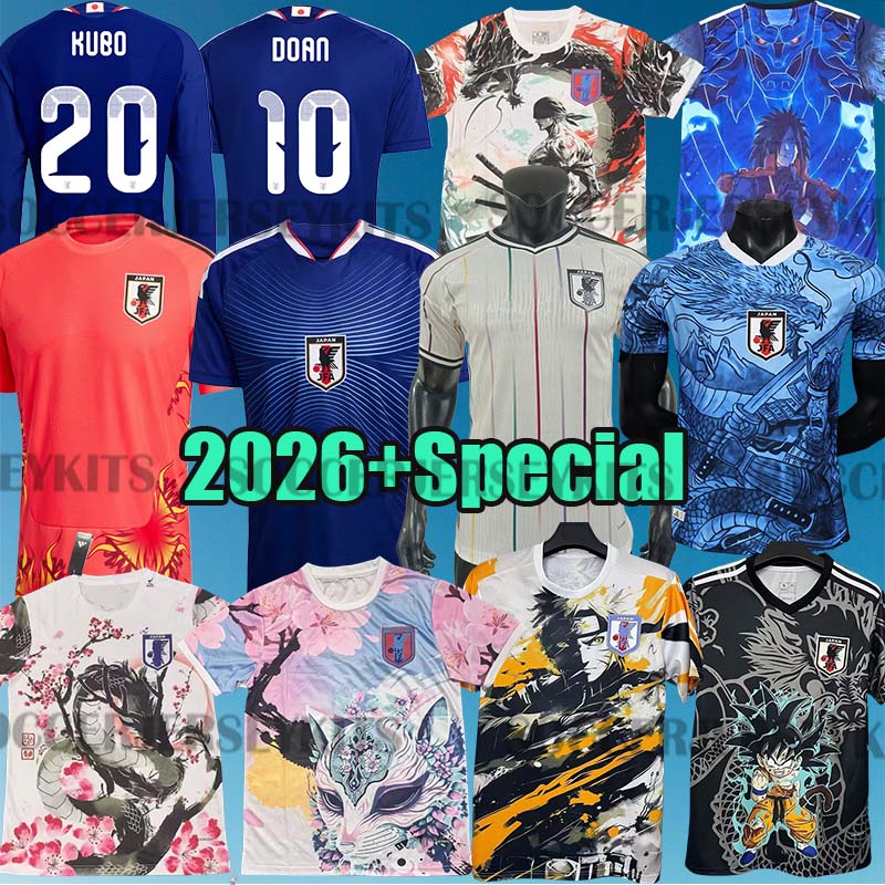 japan jersey 2026 japan Soccer Jerseys Cartoon tsubasa maglia giappone jersey camiseta japan football shirts ATOM MINAMINO DOAN KUBO TOMIYASU ENDO NAKATA maillot