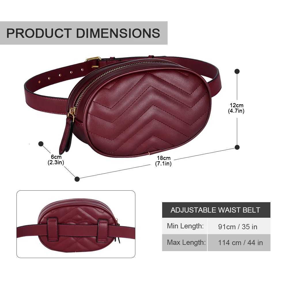 Geestock Fashion Women Waist Packs Bag for PU Leather Round Belt Bag Female Luxury Fanny Pack Crossbody Chest Bags Woman HandbagT251126