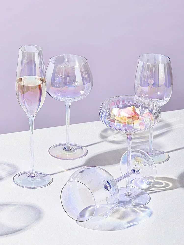 Dream Dazzling Crystal Glass Goblet Red Wine Cup Champagne Glass Set Home Premium Wine Glass Crystal Colorful Cup C251126
