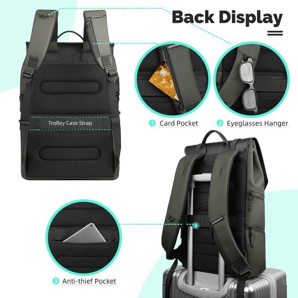 Heroic Knight 156 Casual Laptop Backpack Men Waterproof Large Capacity Travel Backpack Fashion Male Business Commuter Bag Pack K251126