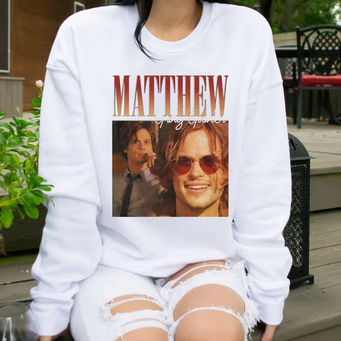 TV Show Criminal MInds Sweatshirt Vintage Matthew Gray Gubler Graphic Sweatshirts Spencer Reid Homage Hoodies J251136