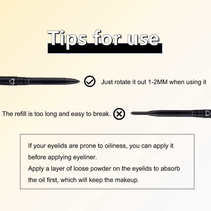 Eye Makeup Eyeliner Long-lasting Waterproof Non-fading Beauty Makeup Tool Quick-drying Non-smudge EyelinerT251126