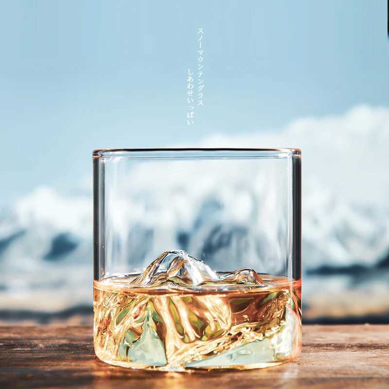 GIANXI Japanese Style Whisky Cup Shallow Transparency Mountain XO Wine Cup EDO Guanshan Whiskey Glass Creative Personty C251126
