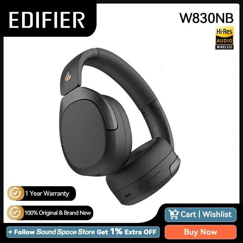 Edifier W830NB Wireless Headphones 54 Active Noise Cancelling Hi-Res Over-Ear Headset LDAC Foldable -45dB ANC 94HM251126