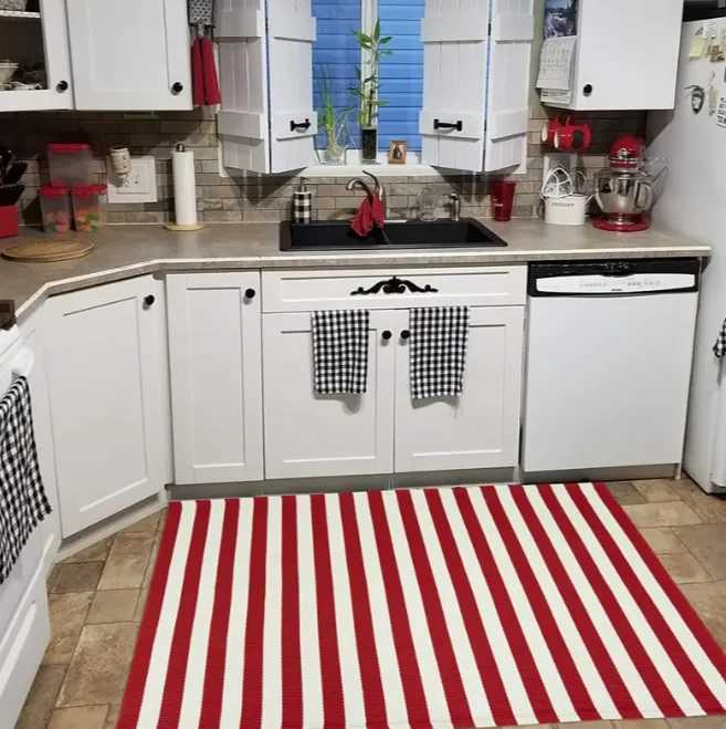 Christmas Day Carpet Black Santa Claus Christmas Gift Christmas Decoration Creative Christmas Door Mat Home DecorationM251126