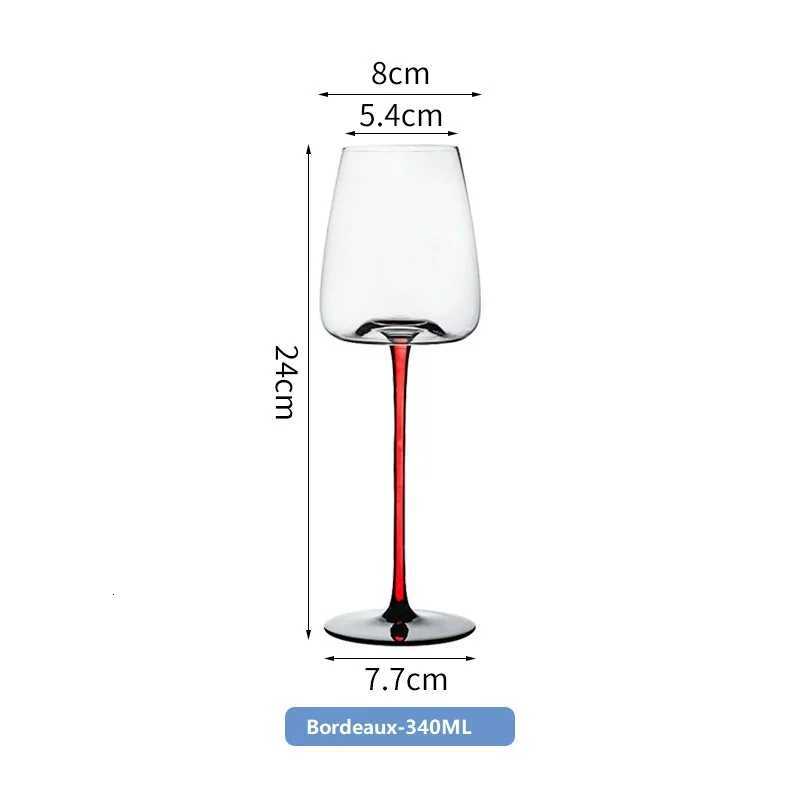 Luxury Crystal Goblets Burgundy Wine Glass Home Camping Party Champagne Wine Juice Drinking Cup Glass Kitchen Bar Tools 1/4PCS C251126