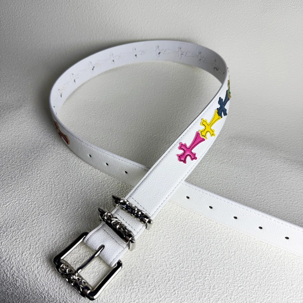 Gothic Y2K Women Men Belts Goth Ladies Hip hop Punk Rivet Skeleton Print Waist Belt Jeans Waistband 251126