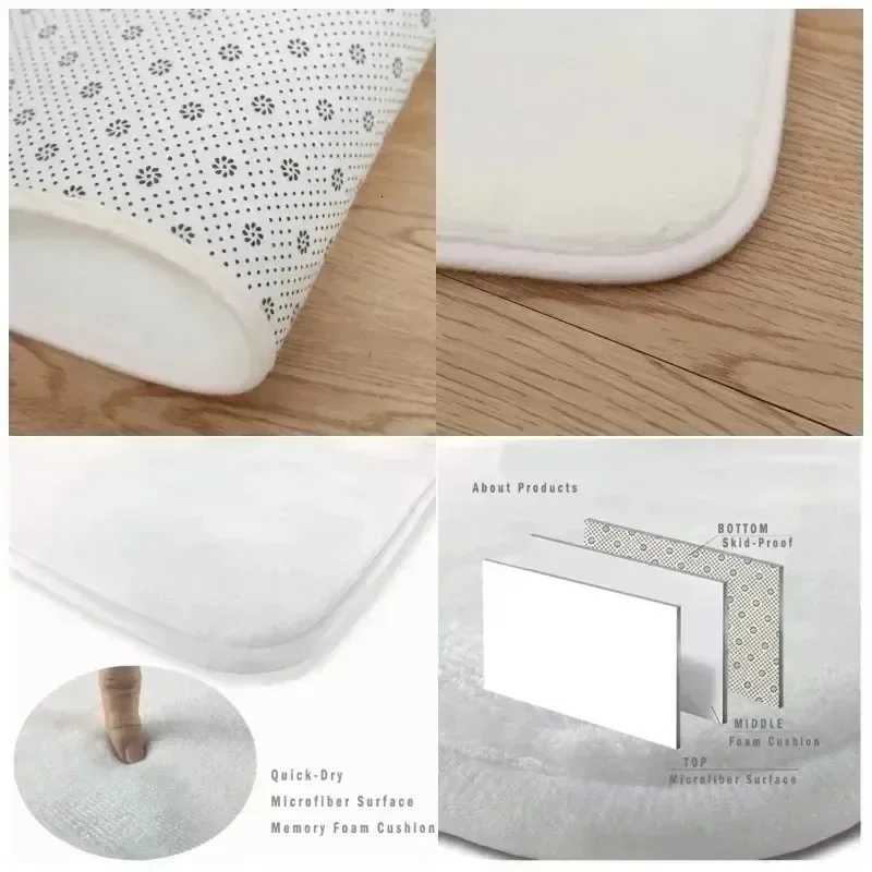 Christmas Element Print Doormat Non-Slip Entrance Rug Merry Christmas for Home Decor Living Room Doorway Indoor and Outdoor UseM251126