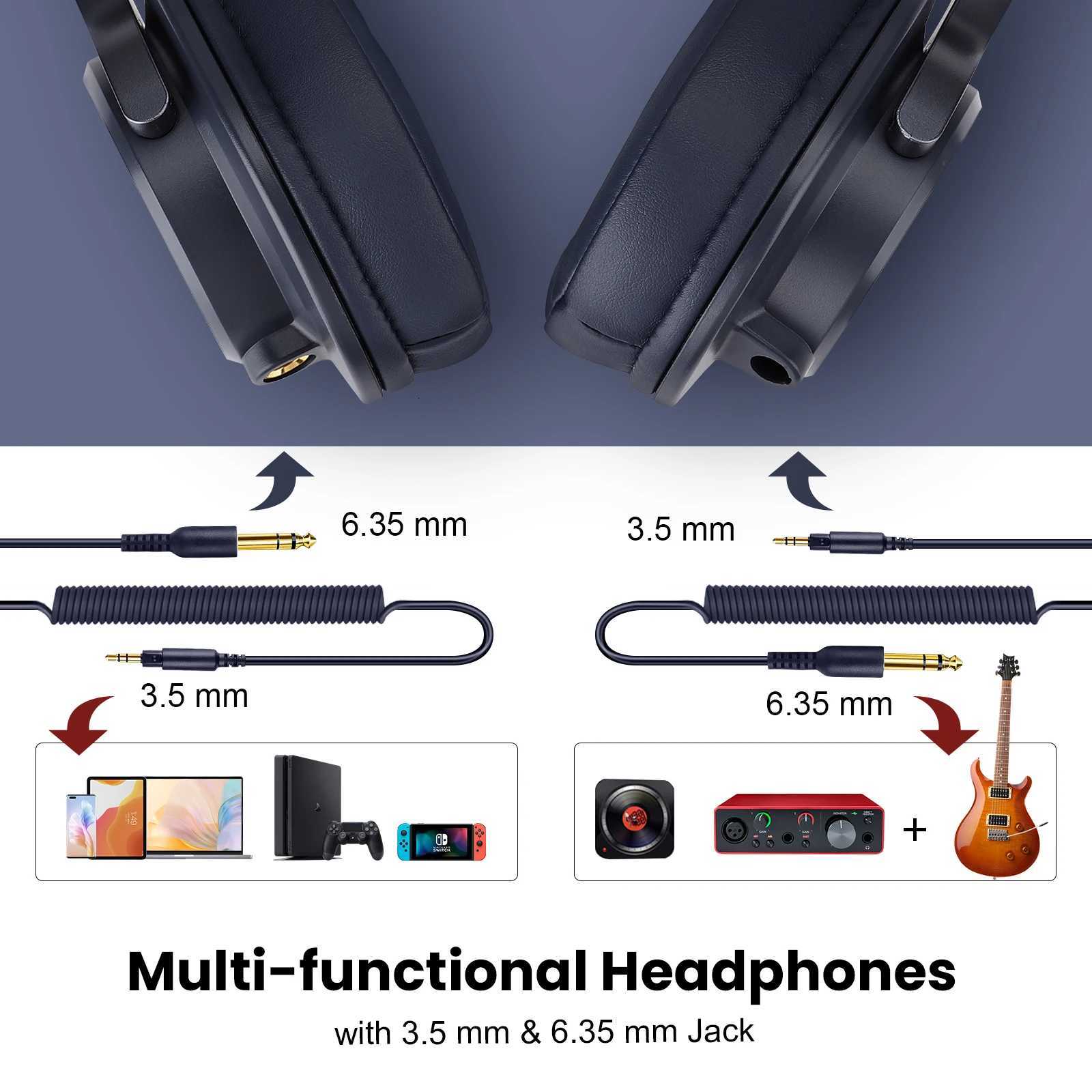 Oneodio A71 Wired Headphones For Computer Phone With Mic Over Ear Stereo Hi-Res Headset Studio Headphone For Recording MonitorM251126