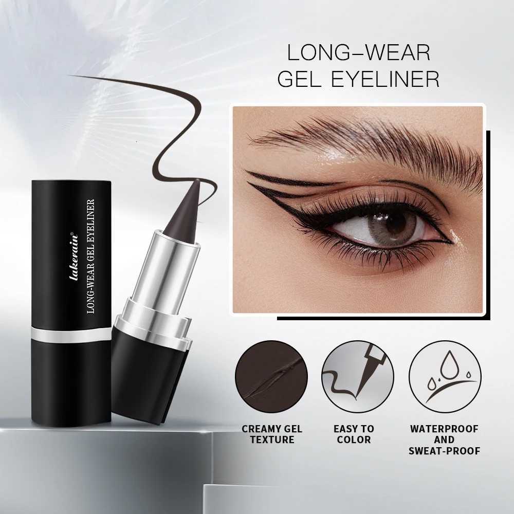 Eyeliner Creamy textureLong Lasting Waterproof Matte Black Silver Brown Eye Liner Pen Make Up For Women CosmeticT251126