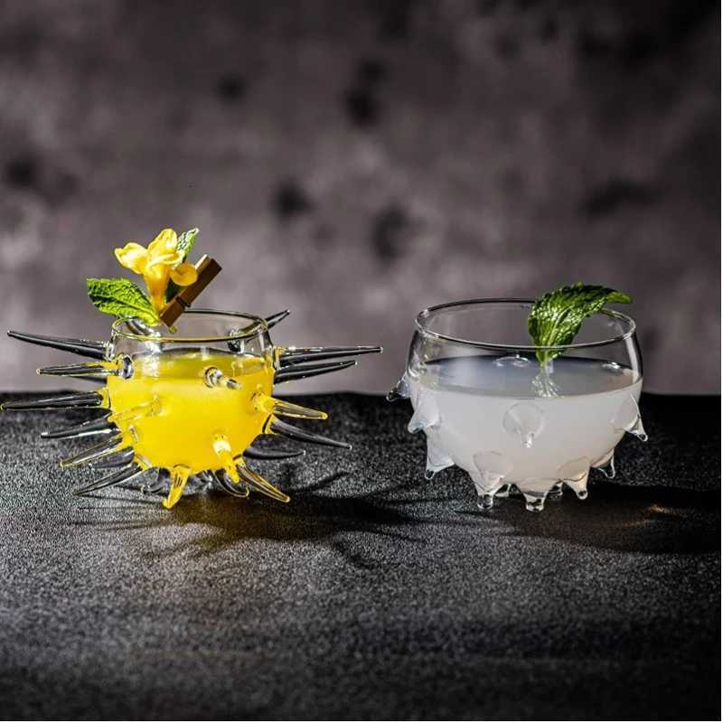 Creative Sea Urchin Shaped Cocktail Glasses Molecular Cocktail Glass Juice Glass Goblet Wine Glass Suitable For Party And Bar C251126