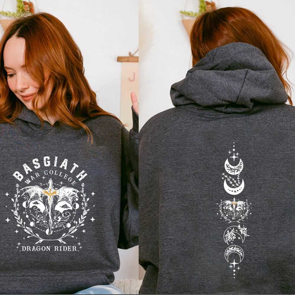 Fourth Wing Hoodie Basgiath War College Hooded Dragon Sweater The Empyrean Series Sweatshirt Unisex Casual Hoodies J251136