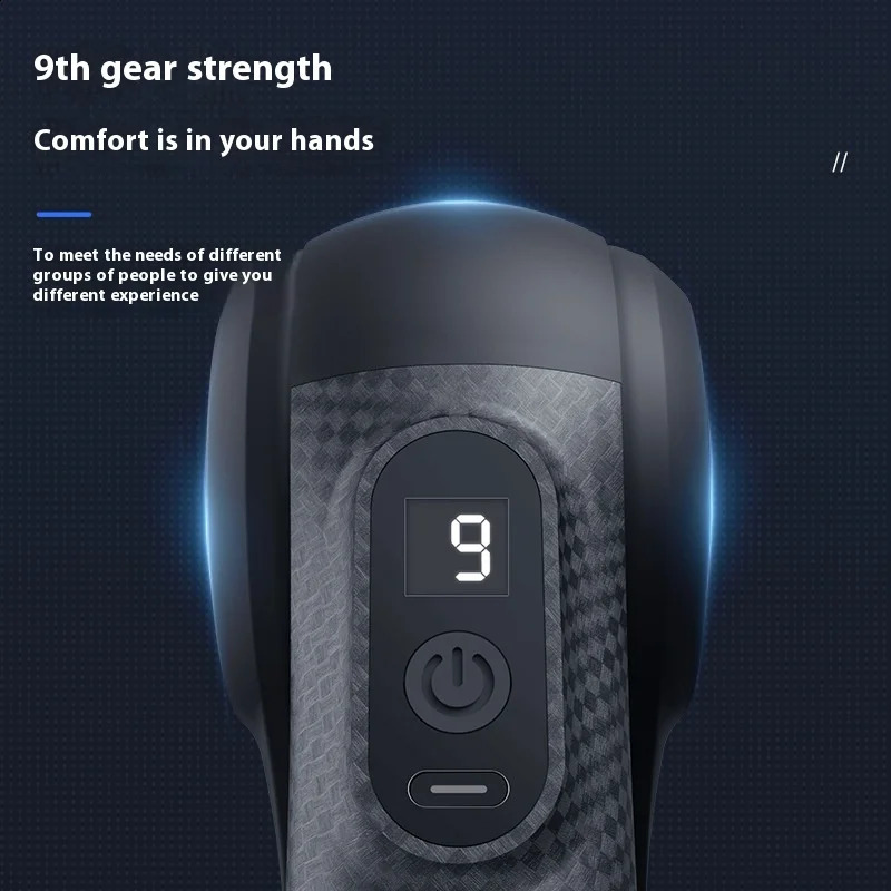 Fitness Equipment Portable Mini Electric Triangle Fascia Gun with 9 Massage Head for Body Muscle Relaxation Tendon Vibration 250418