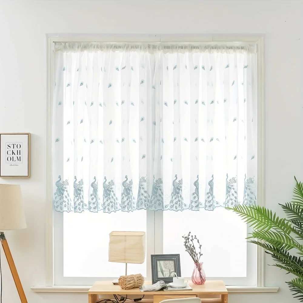 Christmas AnneyOneDecor Embroidered Short Curtain Kitchen Curtains for Living Room Cafe Curtains for Farmhouse Short Window Treatments Y251126