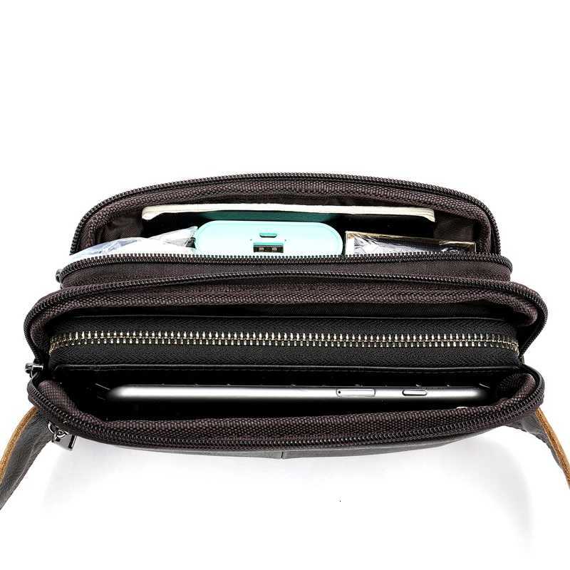 WESTAL Mens Waist Bags Genuine Leather Male Fanny Pack Phone Belt Bag Men Hip Bags Pouch Money Belt Bags Sport Waist Pack 8966T251126