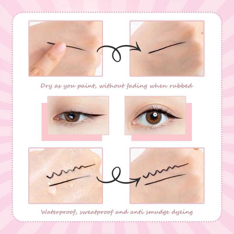 Professional Liquid Eyeliner Cat Style Pen Long-lasting Quick Drying Anti-sweat Waterproof Smooth Matte Black Eyeliner MakeupsT251126