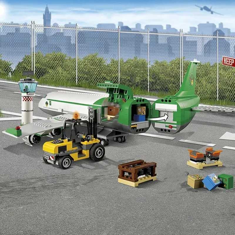 Compatible Brands Brick Sets City Series Building Blocks Cargo Terminal Aircraft Passenger Airplane MOC Toys Kids GiftT251126 - view 4