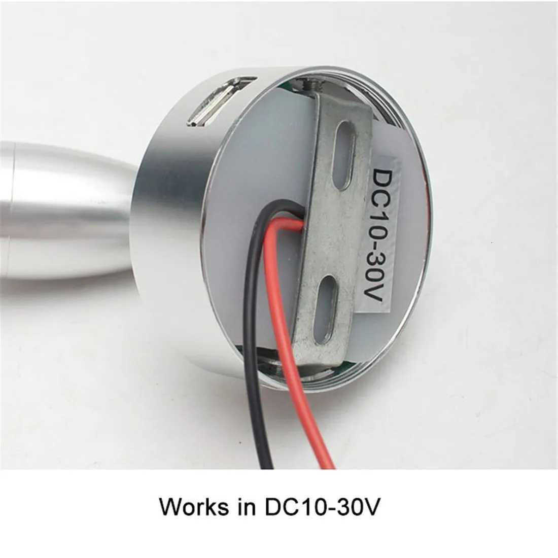 12V 24V Reading Light LED RV Interior 2W with USB Port 5V 2A Swith Spotlight for Boat YachtCaravan Camper Trailer Dorm 3 color M251126