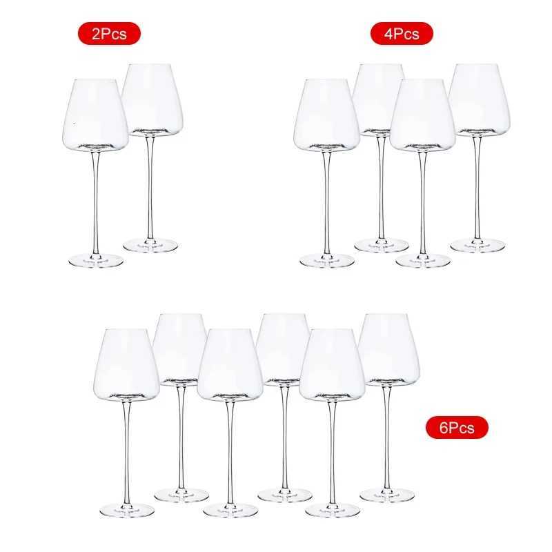 2PCS Red Wine Glasses Champagne Glass Wine Glasses Hand BlownLong StemPerfect for Red or WhiteDaily Use C251126