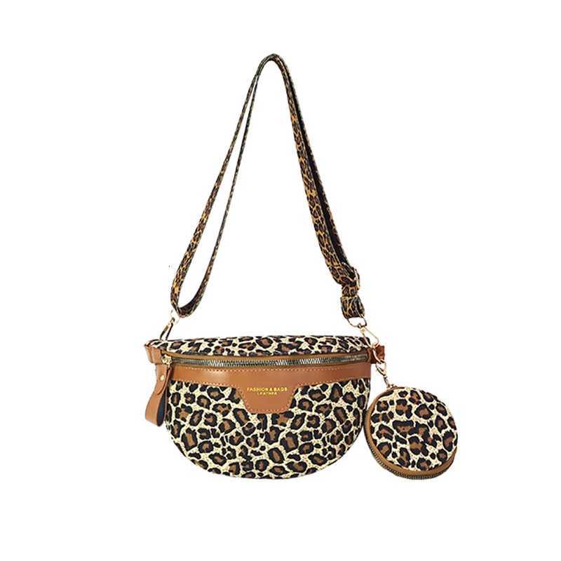 Retro Leopard Print Shoulder Crossbody Bag Casual Chest Pack Coin Purse New PU Woman Fanny Pack Fashion Phone Bag Lady Waist BagT251126