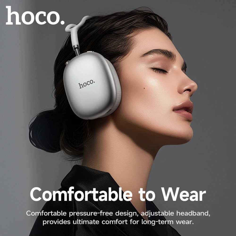HOCO W55 Plus ANC Noise Reduction Over-ear 54 Headphones Wireless Sport Headset Head mounted For Smart Phone AUX modeM251126
