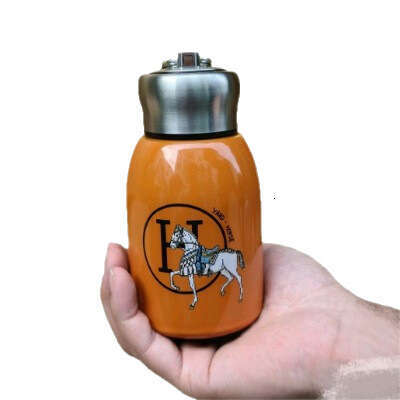 Creative 316 Stainless Steel Chubby Insulated High-Value Mini Simple Small Belly with Handle Ring Water Cup Light Luxury