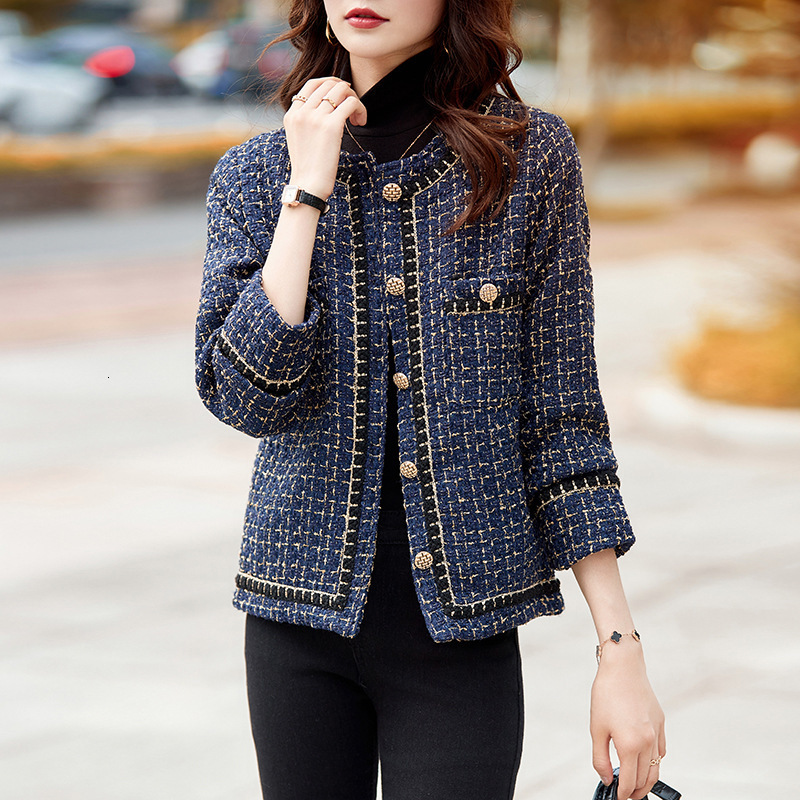 2Pcs Fashion Chic Elegant Blazer French Style Light Luxury Socialite Lady High-end Coat Long Sleeve Autumn Winter Fashion New Women's Tweed Desig