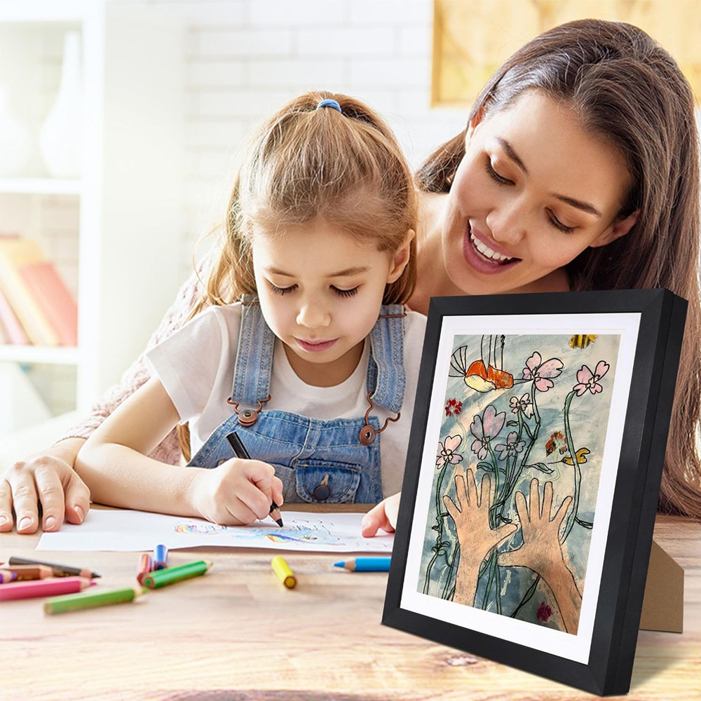 Stand up style children's photo enlarged Kids Art Frames artistic wooden decoration flip frame a wide range of styles H260306