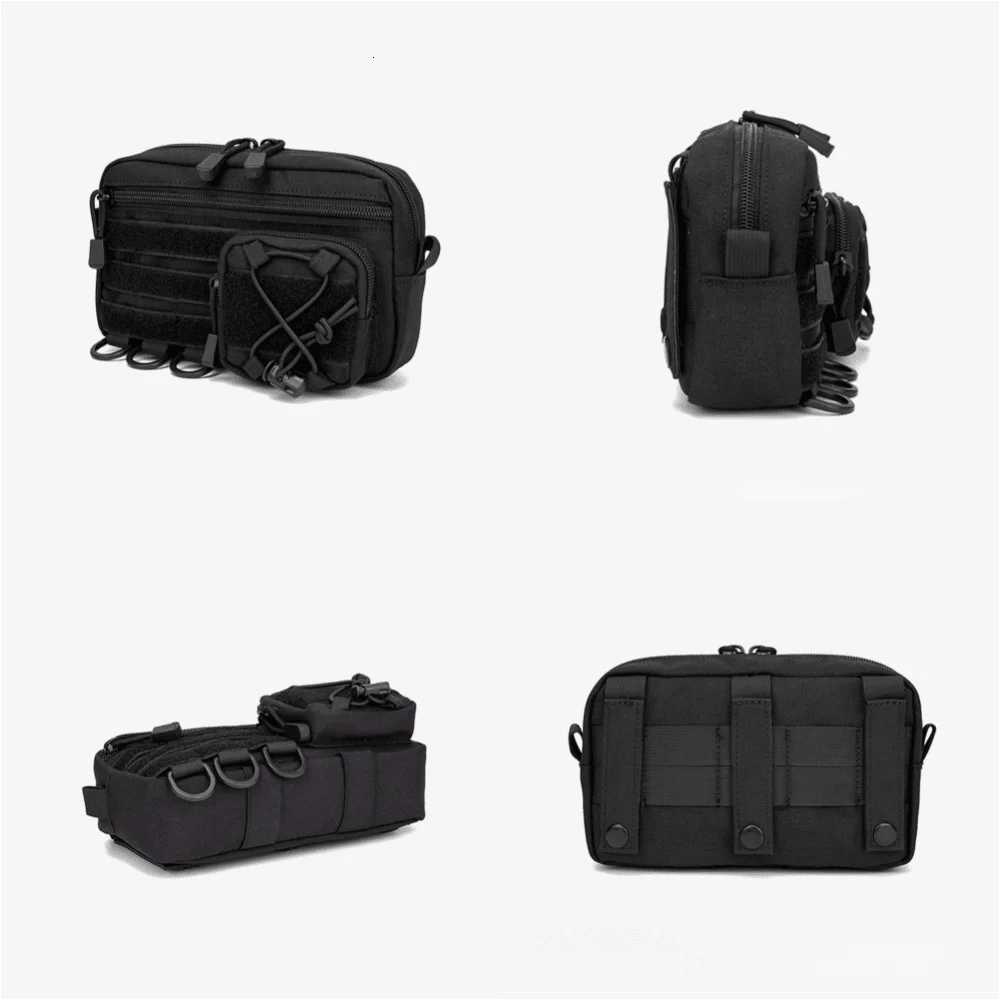 EDC Tactical Waist Bag Outdoor Sports MOLLE Waist Pack Durable Portable Multi Pocket Hunting Bags Mens Waist BagT251126