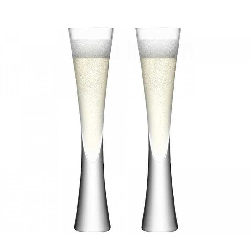 Champagne Glasses Glitter Flutes Clear Cups Bubble Wine Tulip Cocktail Glasses For Bar Party Gift Wedding Bubbly Wine Glasses C251126