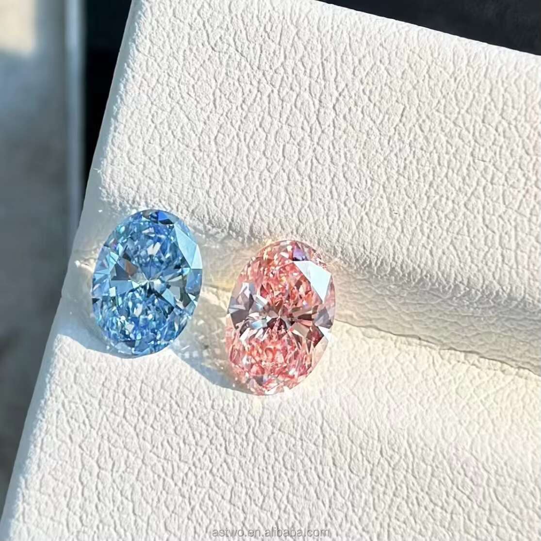 Factory Price Lab Grown Diamond VVS VS1 HPHT CVD Colored Carat IGI GIA Certified Loose Lab Diamond Oval