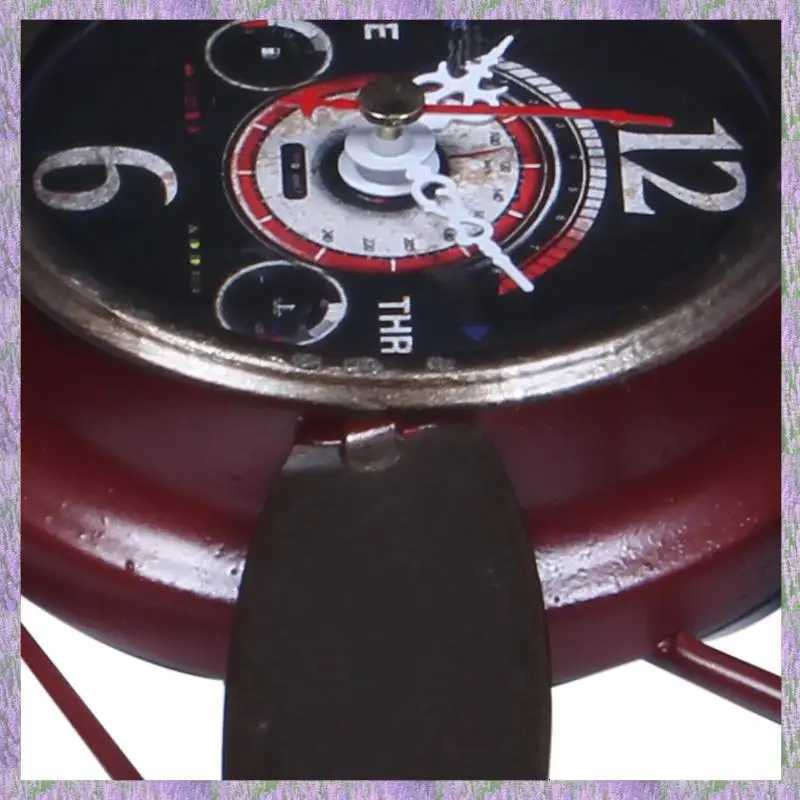A63K-2X Creative Retro Aircraft Clock Living Room Dining Wall Wall Decoration Wall Hanging Iron Ornamental Clock C251126