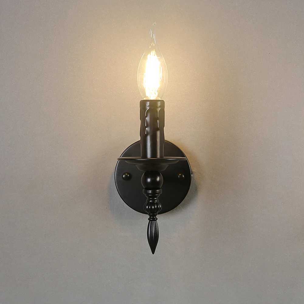 Vintage Wall Lamp American retro Wall Light bedroom bedside lights industrial style porch indoor aisle stair Candle Wall lamp M251126